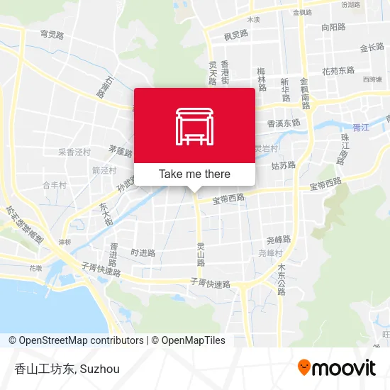 香山工坊东 map