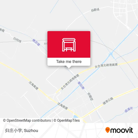归庄小学 map