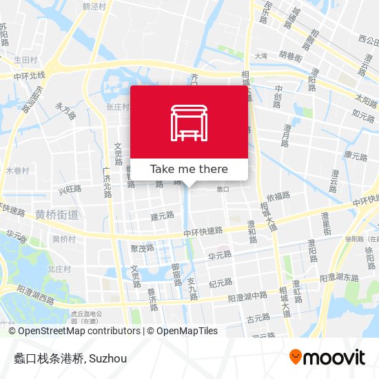 蠡口栈条港桥 map