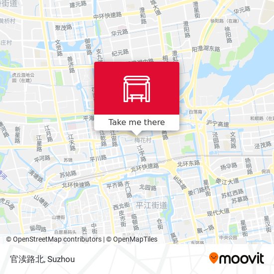 官渎路北 map