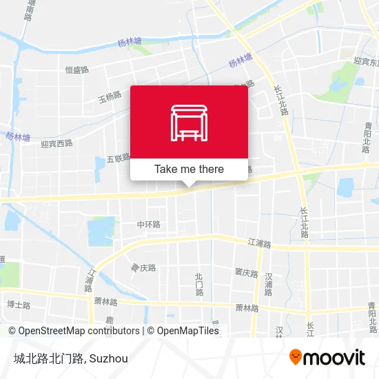 城北路北门路 map