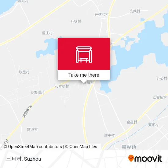 三扇村 map