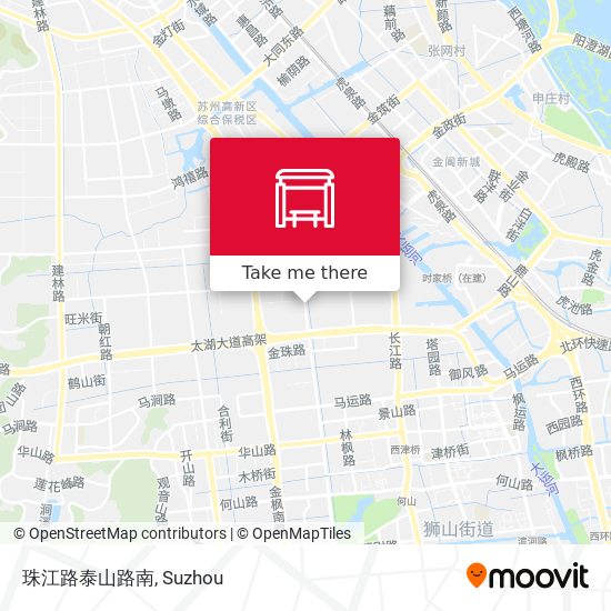 珠江路泰山路南 map
