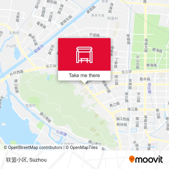 联盟小区 map