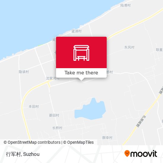 行军村 map