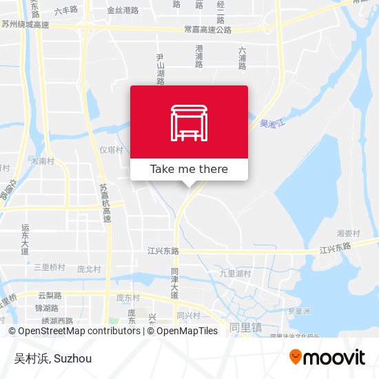 吴村浜 map