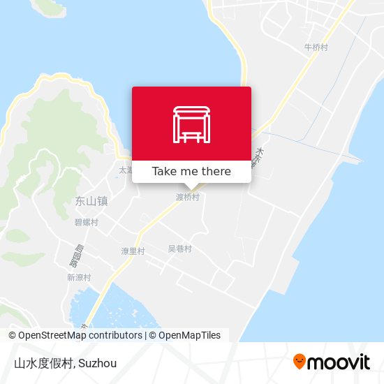 山水度假村 map