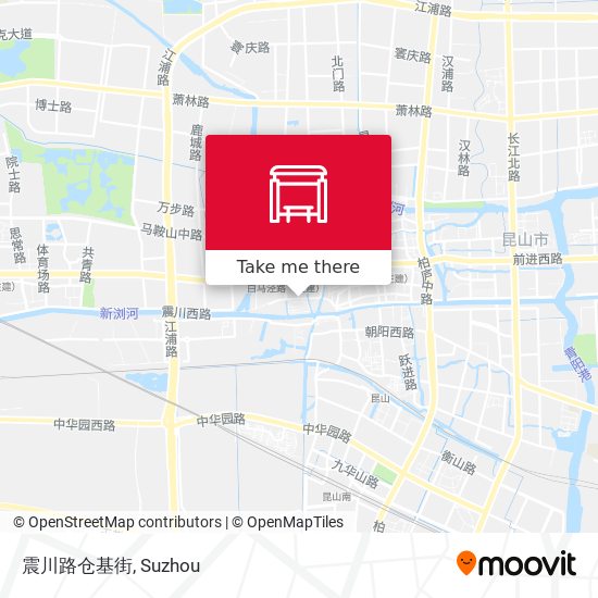 震川路仓基街 map
