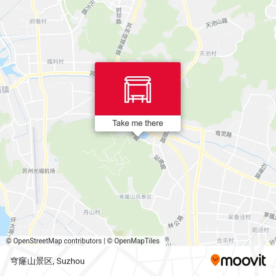 穹窿山景区 map