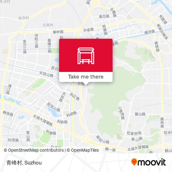 青峰村 map