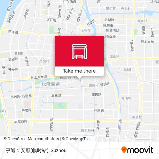 亨通长安府(临时站) map
