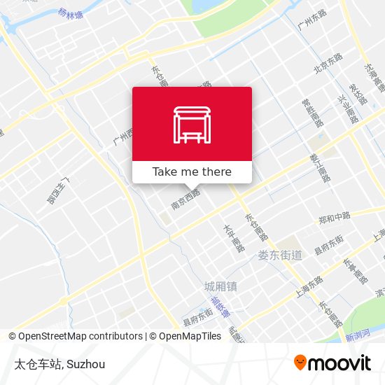 太仓车站 map
