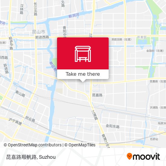 昆嘉路顺帆路 map