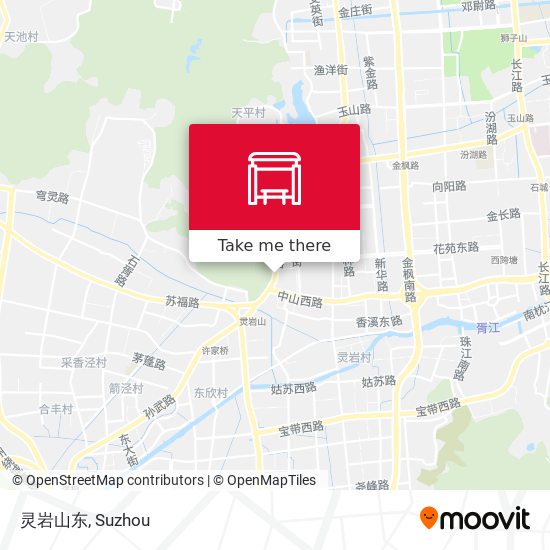 灵岩山东 map