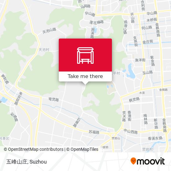 五峰山庄 map