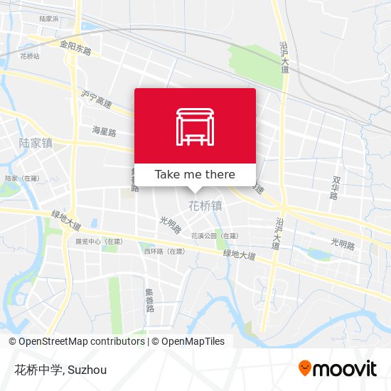 花桥中学 map