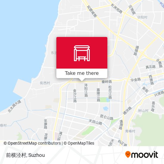 前横泾村 map
