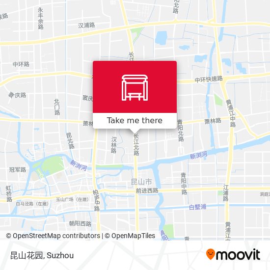 昆山花园 map