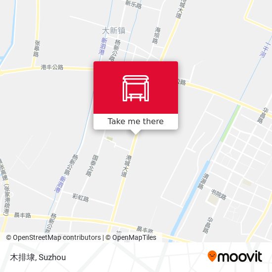 木排埭 map