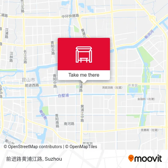 前进路黄浦江路 map
