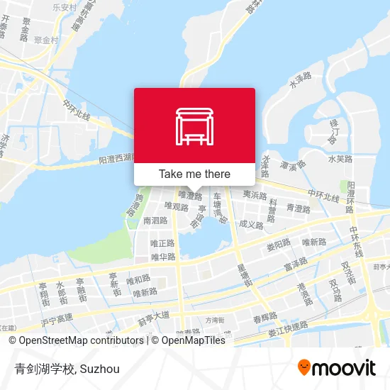 青剑湖学校 map