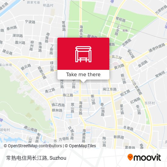 常熟电信局长江路 map