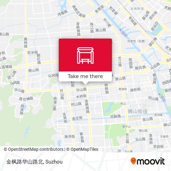 金枫路华山路北 map