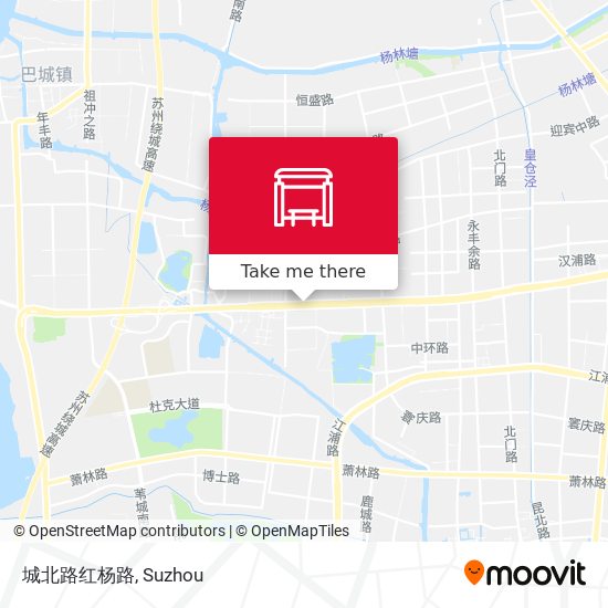 城北路红杨路 map