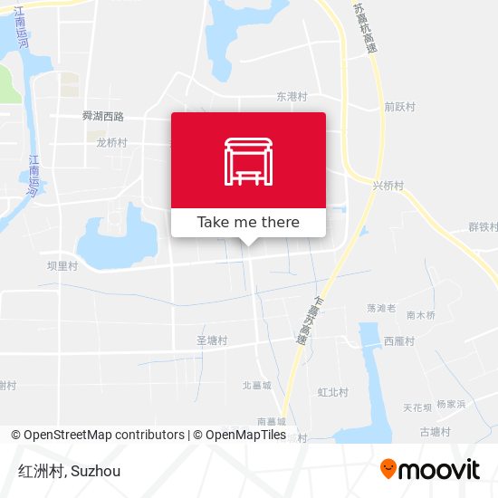 红洲村 map