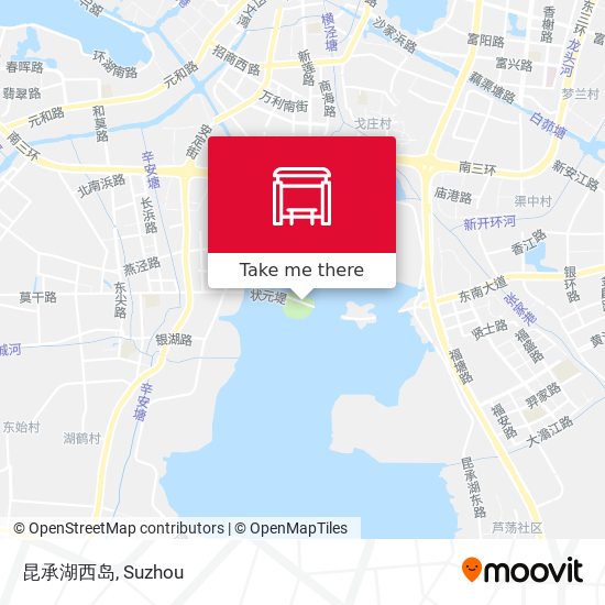 昆承湖西岛 map