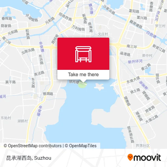 昆承湖西岛 map