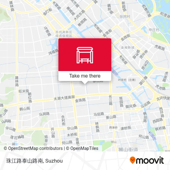 珠江路泰山路南 map