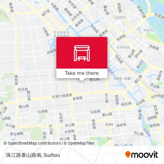 珠江路泰山路南 map