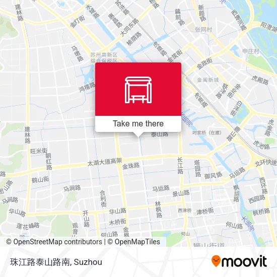 珠江路泰山路南 map