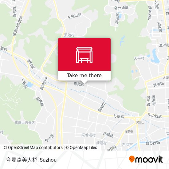 穹灵路美人桥 map