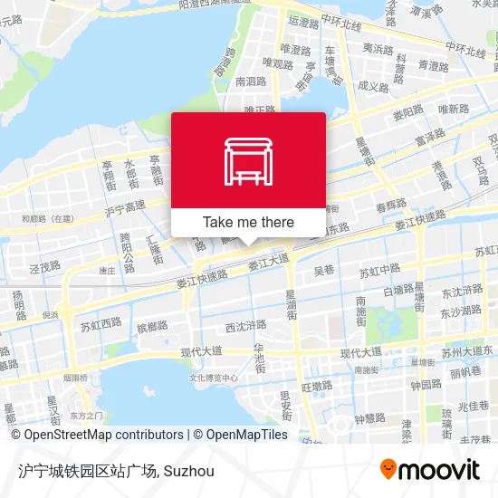 沪宁城铁园区站广场 map