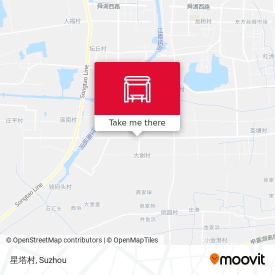 星塔村 map