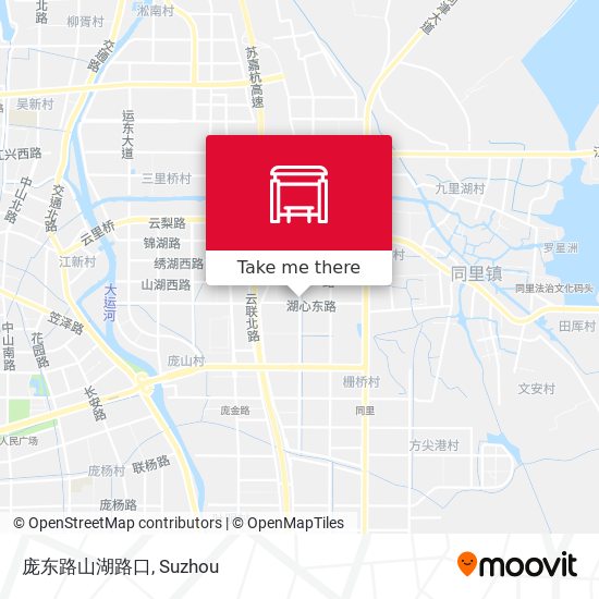 庞东路山湖路口 map