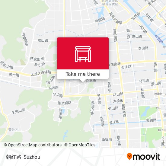 朝红路 map