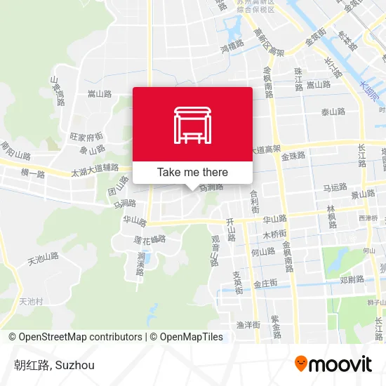 朝红路 map