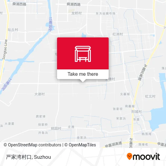 严家湾村口 map
