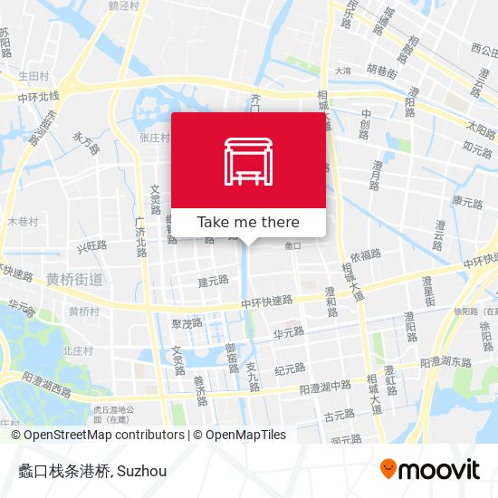 蠡口栈条港桥 map