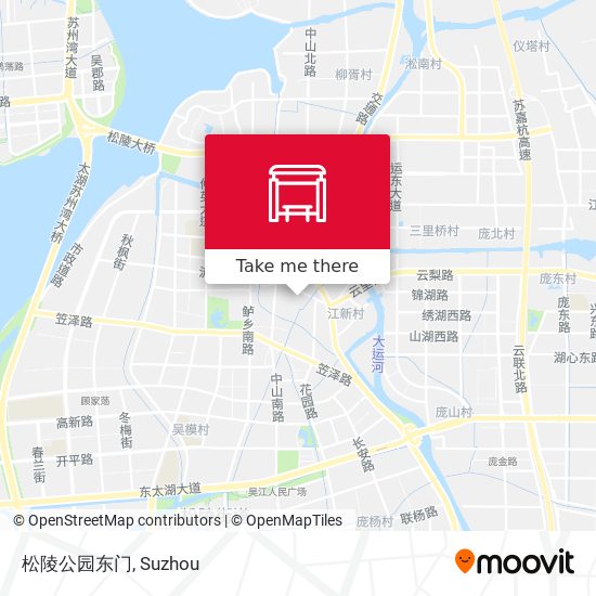 松陵公园东门 map