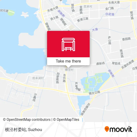 横泾村委站 map