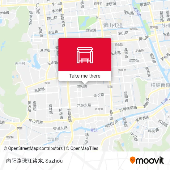 向阳路珠江路东 map