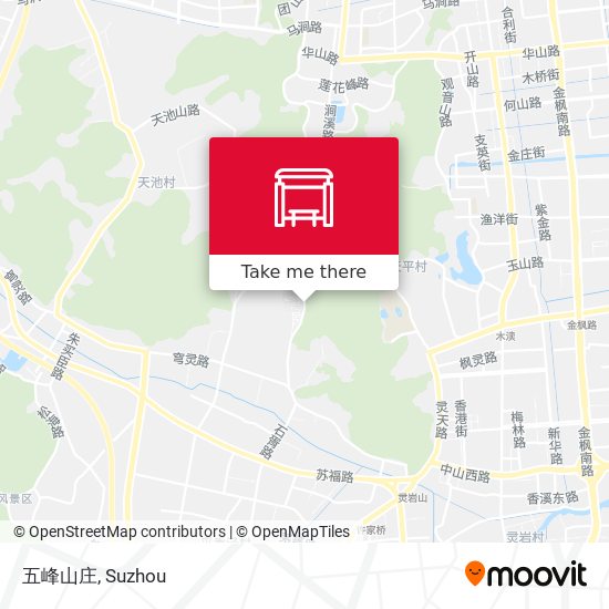 五峰山庄 map