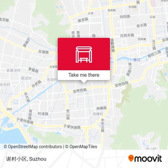 谢村小区 map