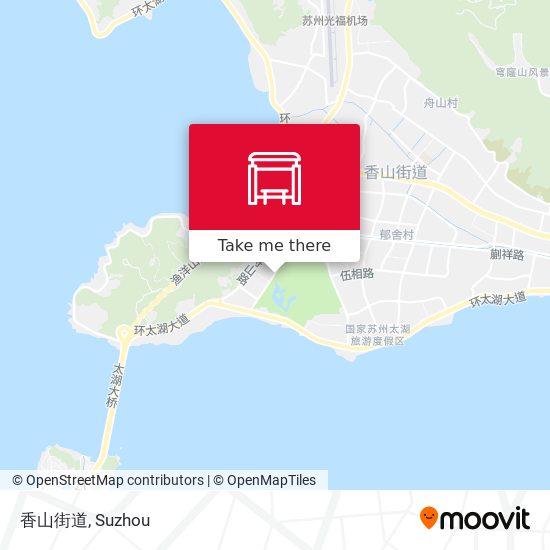 香山街道 map