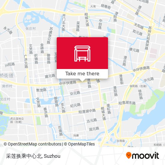 采莲换乘中心北 map
