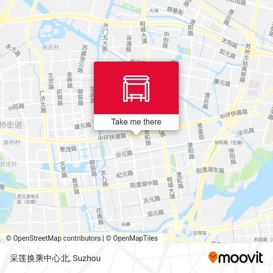 采莲换乘中心北 map
